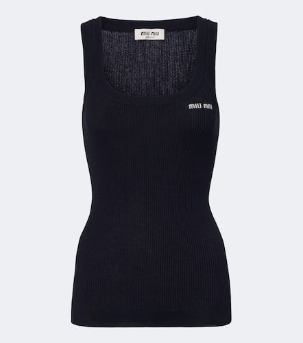 Miu Miu Tanktop aus Rippstrick - Miu Miu - Modalova