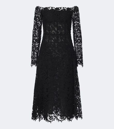 Off-Shoulder-Midikleid aus Spitze - Fendi - Modalova