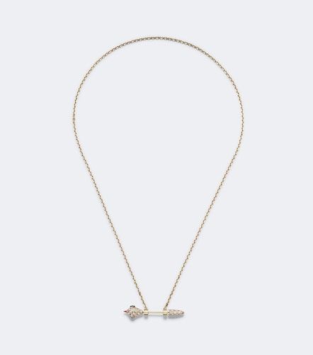Yvonne Léon Choker Python in 9kt con diamanti, diamanti neri e smalto - Yvonne Leon - Modalova
