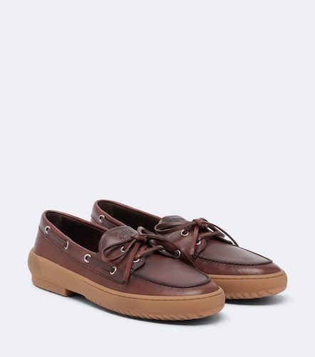 Miu Miu Segelschuhe aus Leder - Miu Miu - Modalova