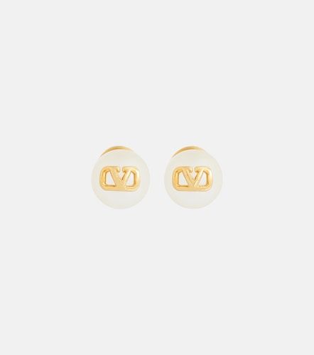Pendientes VLogo con perlas sintéticas - Valentino Garavani - Modalova