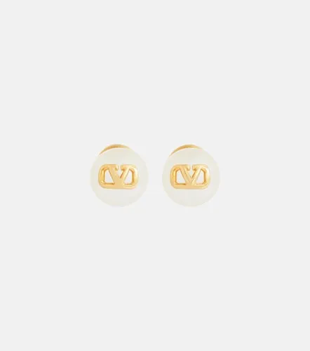 VLogo faux pearl earrings - Valentino Garavani - Modalova
