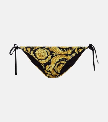 Slip bikini con stampa Barocco - Versace - Modalova