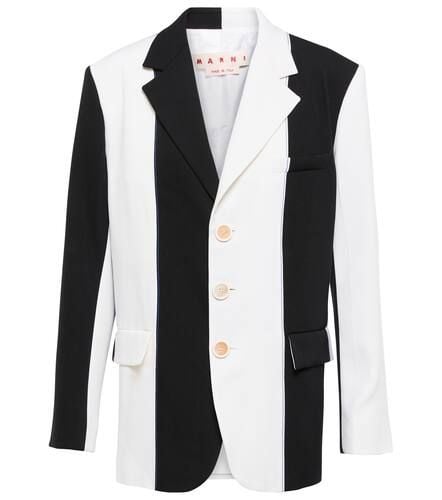 Colorblocked virgin wool blazer - Marni - Modalova