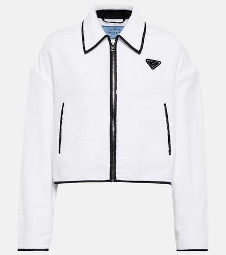 Prada Cropped cotton terry jacket - Prada - Modalova