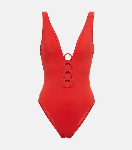 Bañador Morgan con cuello en pico - Karla Colletto - Modalova