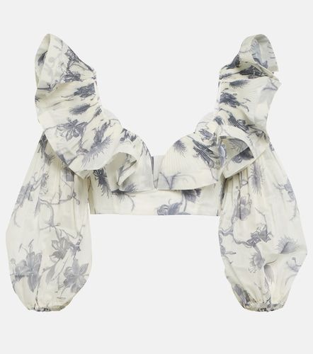 Crop top Keira con estampado floral - Zimmermann - Modalova
