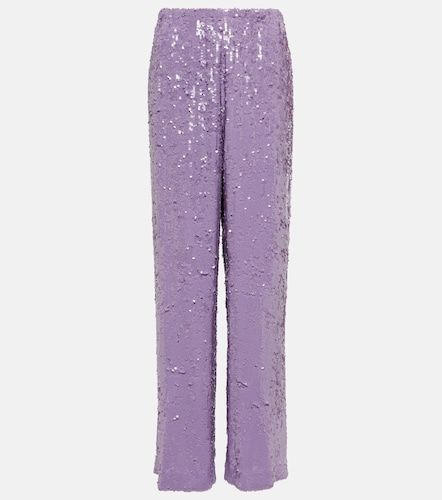 Pantaloni regular con paillettes - Dries Van Noten - Modalova