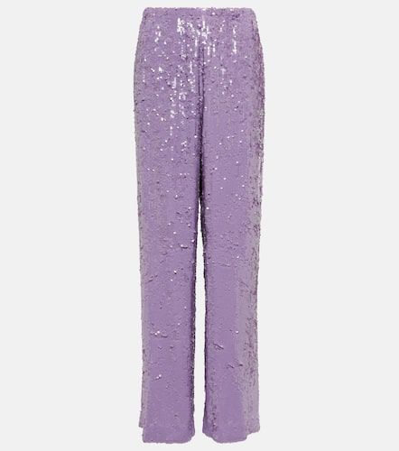 Sequined straight pants - Dries Van Noten - Modalova