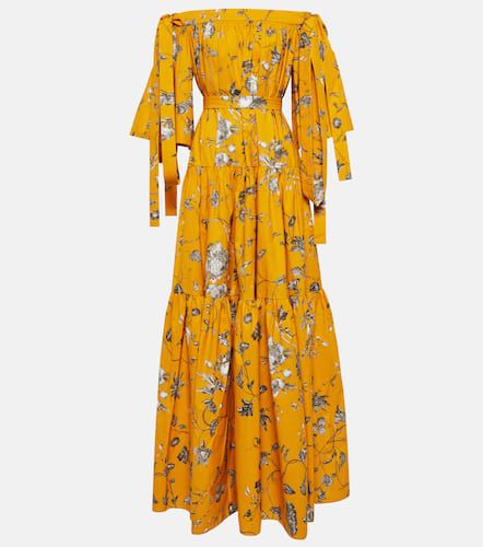 Vestido largo de algodón floral - Erdem - Modalova