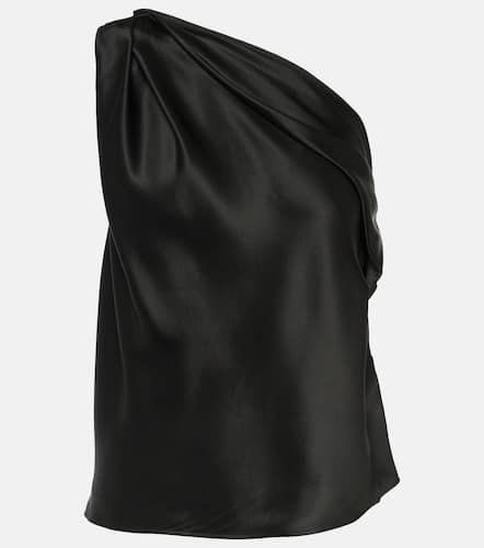 Draped one-shoulder silk satin top - The Sei - Modalova