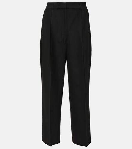 High-rise cropped straight pants - Toteme - Modalova