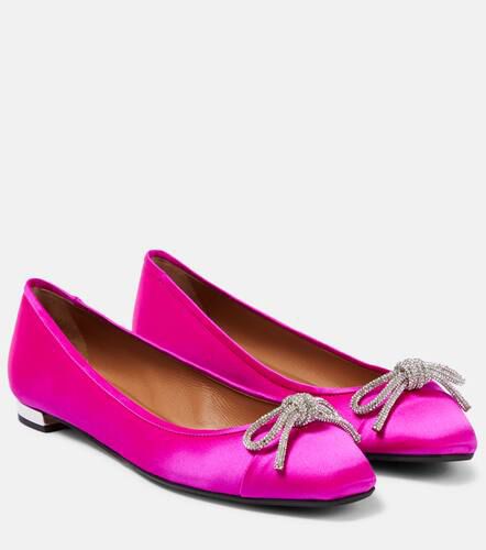 Parisina embellished satin ballet flats - Aquazzura - Modalova