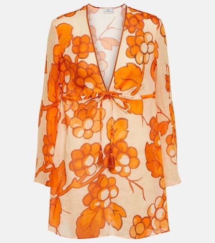 Etro Túnica de ramio estampada - Etro - Modalova