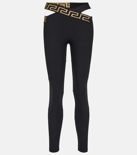Versace Greca cutout leggings - Versace - Modalova