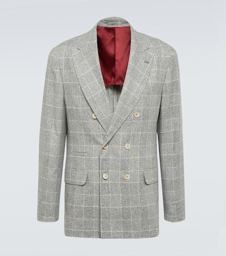 Blazer in seta, lana e cashmere - Brunello Cucinelli - Modalova