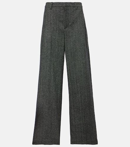 Wool-blend wide-leg pants - Brunello Cucinelli - Modalova