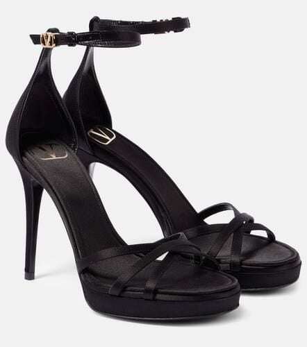 Eveninglam 120 satin platform sandals - Valentino Garavani - Modalova