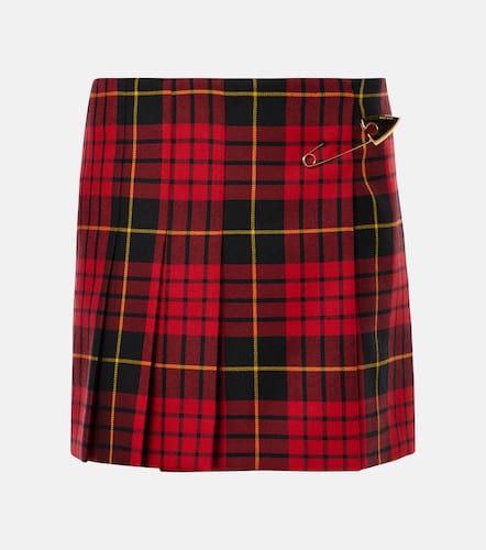 Tartan wool miniskirt - Alexander McQueen - Modalova