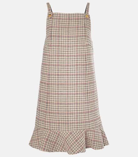 Robe en laine mélangée à carreaux - Ganni - Modalova
