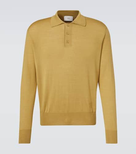 Wool and silk polo sweater - Ami Paris - Modalova