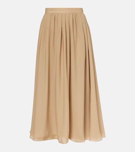 Falda midi Kynlee de georgette de seda - Ralph Lauren Collection - Modalova