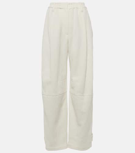 Herringbone cotton and linen straight pants - Brunello Cucinelli - Modalova