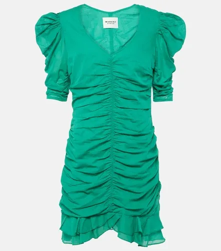 Vestido corto Sireny de algodón drapeado - Marant Etoile - Modalova