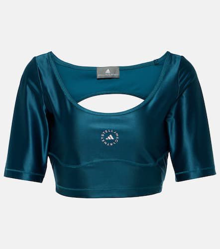 Crop top técnico con logo - Adidas by Stella McCartney - Modalova