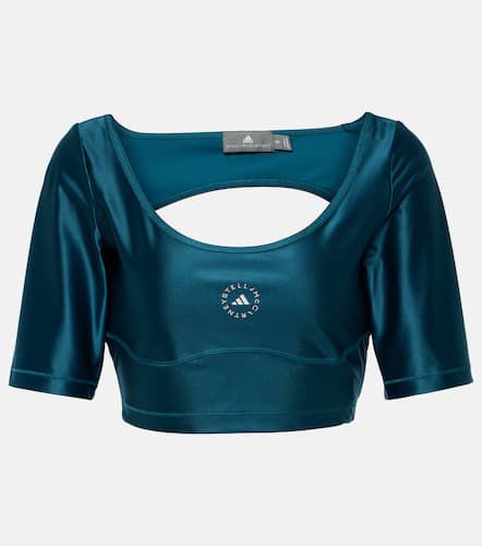 Logo technical crop top - Adidas by Stella McCartney - Modalova