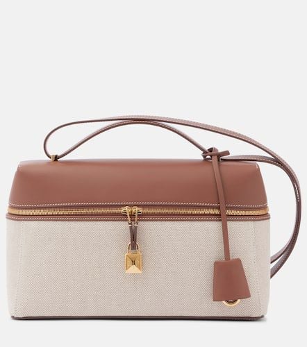 Extra L27 leather and canvas crossbody bag - Loro Piana - Modalova