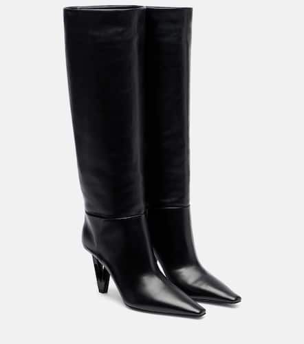 Versace 85 leather knee-high boots - Versace - Modalova