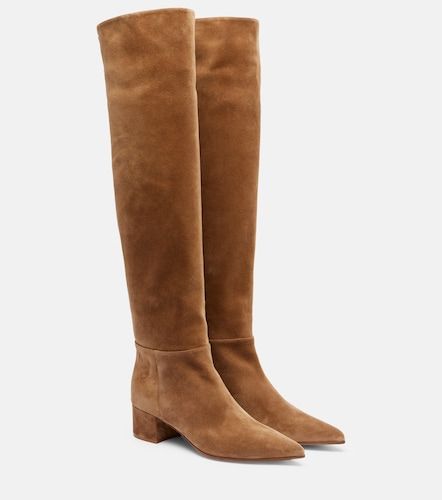 Suede over-the-knee boots - Gianvito Rossi - Modalova