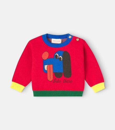 Bebé - jersey Doggy Mate de algodón en intarsia - Bobo Choses - Modalova