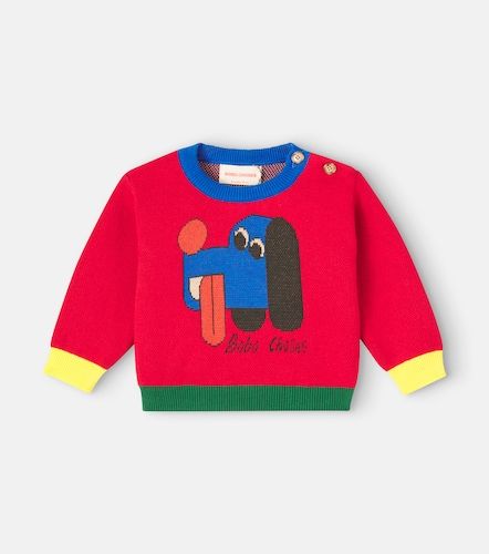 Baby Strickpullover Doggy Mate aus Baumwolle - Bobo Choses - Modalova