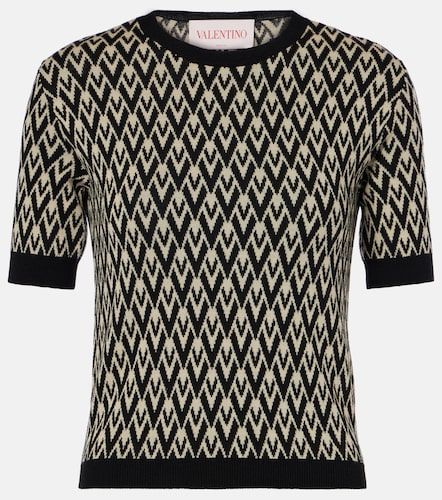 Toute La V virgin wool sweater - Valentino Garavani - Modalova