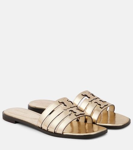 Ines metallic leather slides - Tory Burch - Modalova