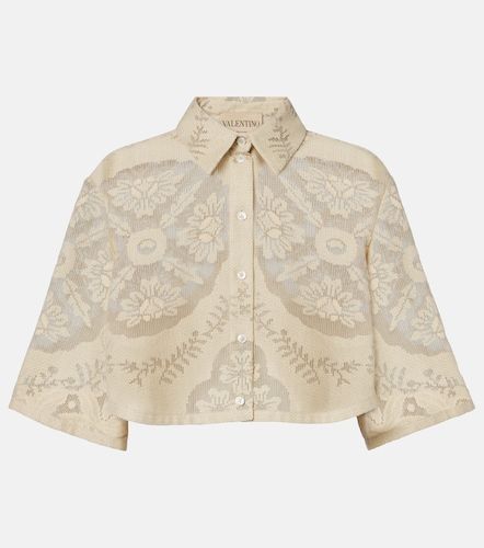 Camicia cropped in misto cotone - Valentino - Modalova