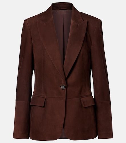 Monili suede blazer - Brunello Cucinelli - Modalova