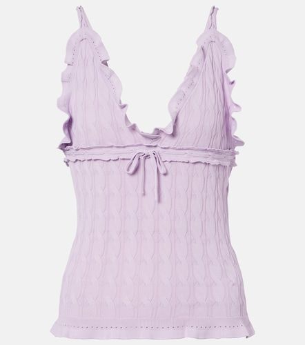 Gucci Ruffled cable-knit top - Gucci - Modalova