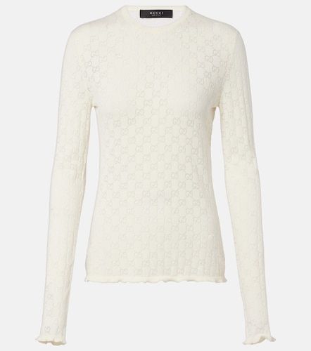 Gucci Pullover GG aus Devoré - Gucci - Modalova