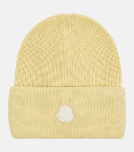 Gorro de lana y cachemir con logo - Moncler - Modalova