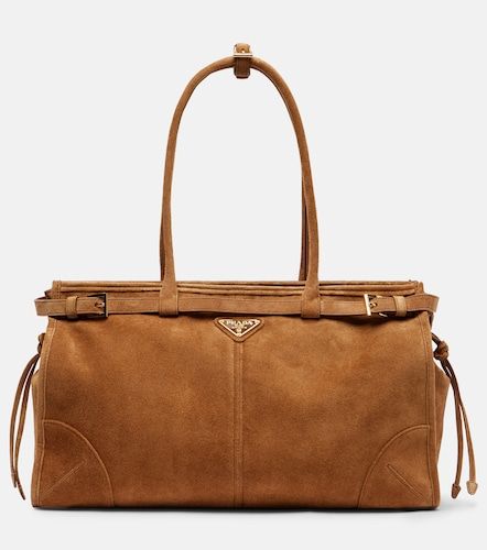 Borsa Bonnie Large in suede - Prada - Modalova
