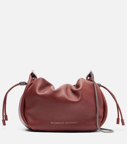 Borsa a tracolla Mellow Mini in pelle - Brunello Cucinelli - Modalova