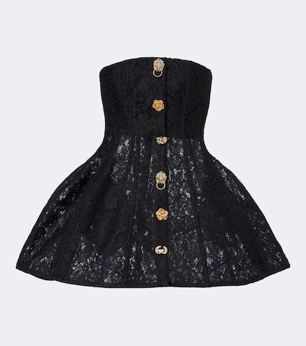 Abito bustier in pizzo senza spalline - Blumarine - Modalova