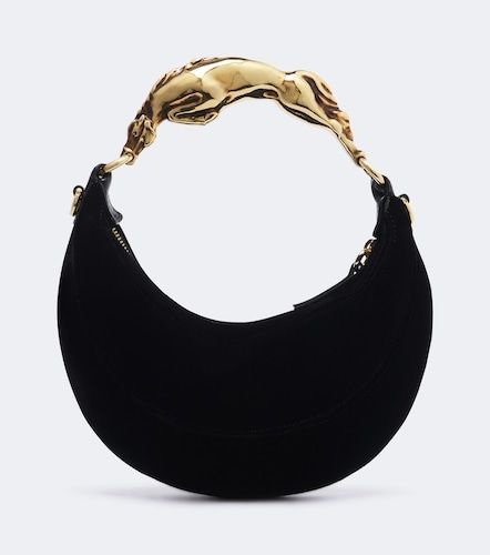 Chloé Schultertasche Chain Horse Small aus Samt - Chloe - Modalova