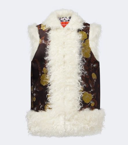 Chaleco en jacquard de mohair floral - La DoubleJ - Modalova
