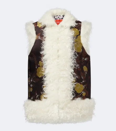 Floral jacquard mohair vest - La DoubleJ - Modalova