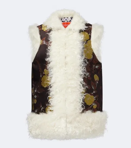 Floral jacquard mohair vest - La DoubleJ - Modalova