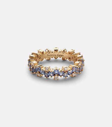 Kt gold ring with sapphires and diamonds - Suzanne Kalan - Modalova